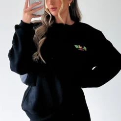 Stand Your Ground Oversized Sweater Black -Outlet Poise Nest Store IMG 4839