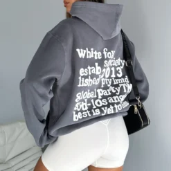 Enough Said Oversized Hoodie Volcanic