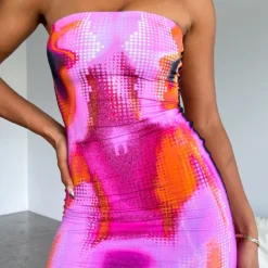 Life On Mars Strapless Mini Dress Mars