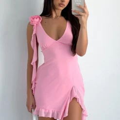 Like That Mini Dress Pink -Outlet Poise Nest Store IMG 7882