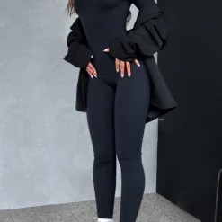 In A Daze Long Sleeve Jumpsuit Black -Outlet Poise Nest Store IN A DAZE JUMPSUIT 31.1.23 002 2