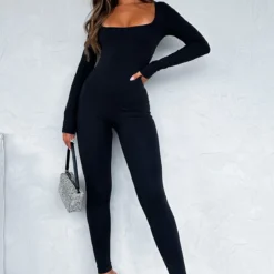 In A Daze Long Sleeve Jumpsuit Black -Outlet Poise Nest Store IN A DAZE JUMPSUIT 31.1.23 006