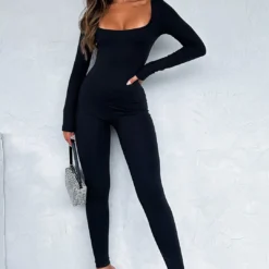 In A Daze Long Sleeve Jumpsuit Black -Outlet Poise Nest Store IN A DAZE JUMPSUIT 31.1.23 007