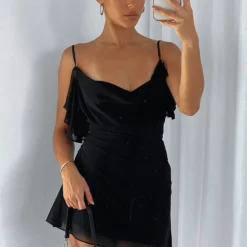 I'm Ready Mini Dress Black