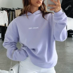 Leisure Series Oversized Hoodie Lavender -Outlet Poise Nest Store LEISURE SERIES OVERSIZED HOODIE 10 11 22 06