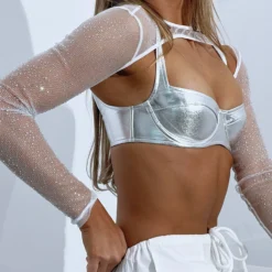 Lose My Breath Bolero White