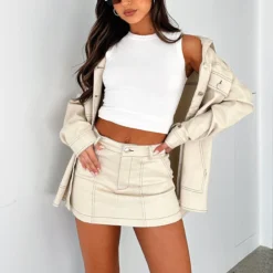 Meet Me Backstage Oversized Jacket Cream