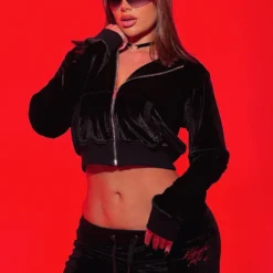 Shadow Banned Cropped Jacket Black -Outlet Poise Nest Store MIK TESTA x WF 11 scaled