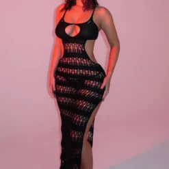 Savaya Crochet Maxi Dress Black -Outlet Poise Nest Store MIK TESTA x WF 96 scaled