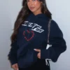 Need To Have It Oversized Hoodie Dark Navy
