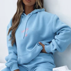 The New Way Hoodie Baby Blue 14 The New Way Hoodie Baby Blue -Outlet Poise Nest Store NEW WAY HOODIE NEW STORY SWEATPANTS 210920 0004