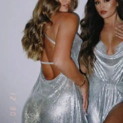 Iconic Image Mini Dress Silver 16 Iconic Image Mini Dress Silver -Outlet Poise Nest Store NNTTT