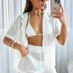 Not Letting Go Shorts White