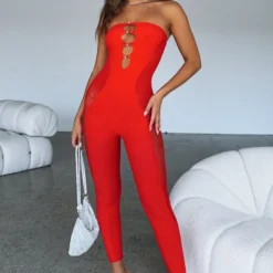 No Love Jumpsuit Red -Outlet Poise Nest Store NO LOVE JUMPSUIT 091222 04 scaled