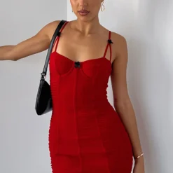 On My Way Mini Dress Red