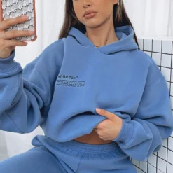 She's A Baddie Hoodie Dusk Blue