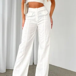 The Things You Are Linen Pants White