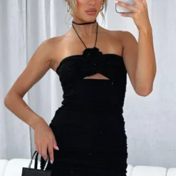 Tomorrow And Tonight Mini Dress Black 11 Tomorrow And Tonight Mini Dress Black -Outlet Poise Nest Store TOMORROW AND TONIGHT MINI DRESS 211222 04 scaled