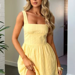 Trending Now Mini Dress Buttercup -Outlet Poise Nest Store TRENDING NOW MINI DRESS 25 05 23 03