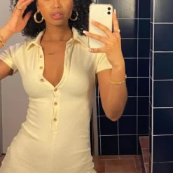 Golden Light Terry Playsuit Cream -Outlet Poise Nest Store Thais 678c9896 b6a6 447e b944 466547e75a9e