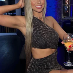 Best Friend Mini Dress Bronze