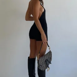 Wasting Angels Playsuit Black -Outlet Poise Nest Store xxxxx